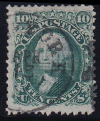 US 96 Fancy Cancel Used F+ Natural Irregular Perfs At Bottom NY CDS Cancel