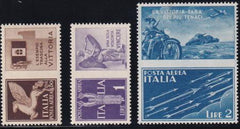 Italy C19 etc. Mint NH XF Complete Set 1942 Unissue Airmail War Propaganda Set