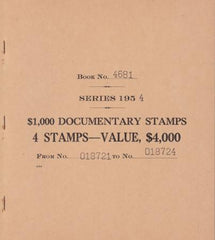 US R684a Revenue Booklet NH F-VF Complete Bklt - Pristine - Panes Of 4 w/ Receipt Tab