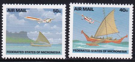 US C47-48 Trust Territories Micronesia Airmail NH VF Aircraft(1992)