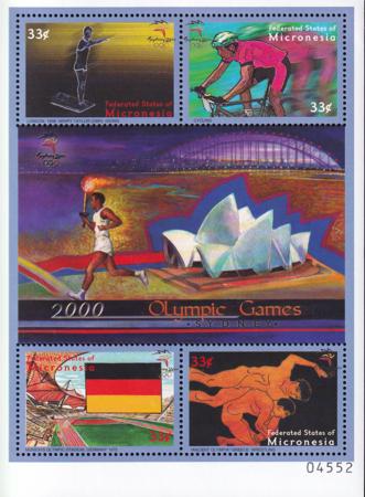 US 389 Trust Territories Micronesia NH VF Sydney Olympics M/S