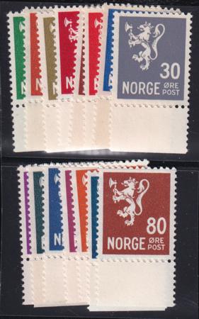 Norway 192-202A NH VF Missing 6 Low Values 187-91, 193