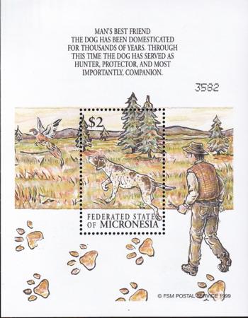 US 410 Trust Territories Micronesia NH VF Dogs S/S