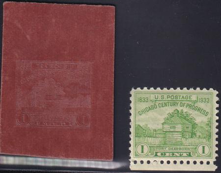 US 728P Mint XF RED Pressboard Transfer Proof - Presently Unlisted 2 Known
