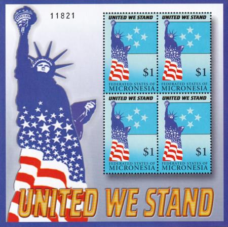 US 485 Trust Territories Micronesia NH VF United We Stand S/S