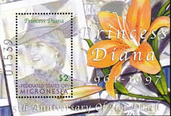 US 497 Trust Territories Micronesia NH VF Princess Diana S/S