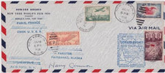 US 1938 Howard Hughes Round the World Cover Signed by Harry Connor