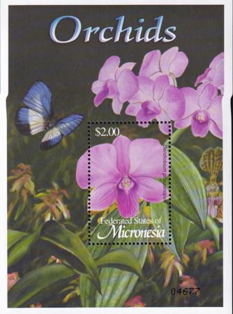 US 522 Trust Territories Micronesia NH VF Orchids S/S