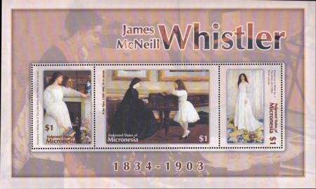 US 563 Trust Territories Micronesia NH VF James McNeill Whistler M/S