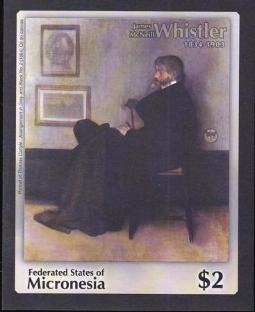 US 564 Trust Territories Micronesia NH VF James McNeill Whistler S/S