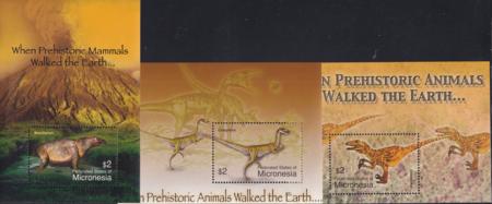 US 618-20 Trust Territories Micronesia NH VF Prehist. Animals S/S
