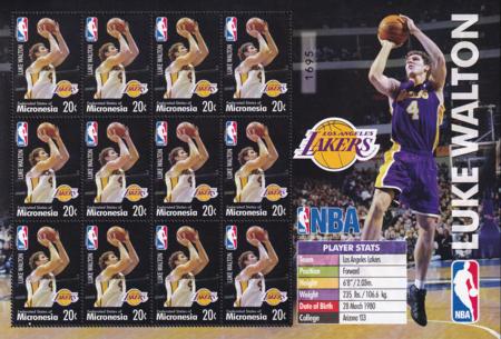 US 633 Trust Territories Micronesia NH VF Basketball L. Walton M/S Of 12