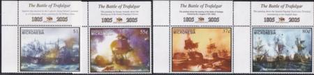 US 641-44 Trust Territories Micronesia NH VF Battle Of Trafalgar