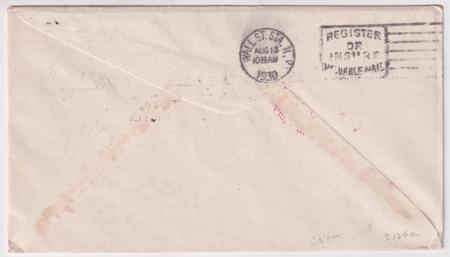 Liechtenstein 1930 Zeppelin Flight Cover to Darmstadt