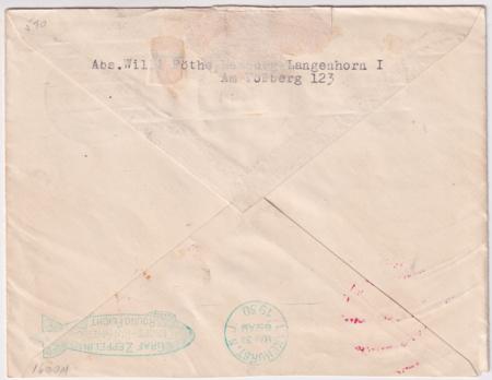 Germany 1930 South America  Pan Am Flight Covert  with C38 - C39