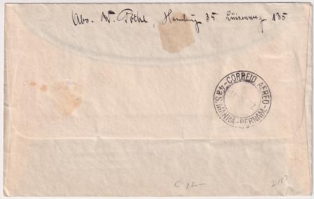 Germany 1932 8th South America Flight  with C35, On Board Cancels