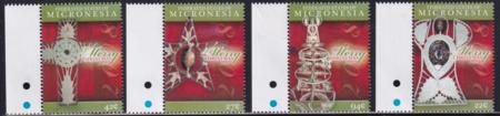 US 779-82 Trust Territories Micronesia NH VF Christmas