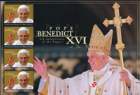 US 902 Trust Territories Micronesia NH VF Pope Benedict M/S