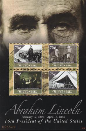 US 903 Trust Territories Micronesia NH VF Abraham Lincoln M/S