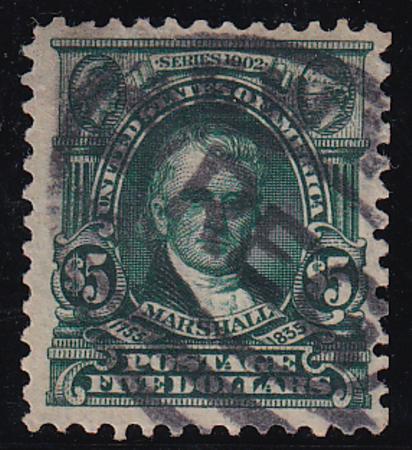 US 313 Bureau & Regular Issues Used F-VF Nicely Centered But Thin Speck - Reperfed Right - PSE Cert.
