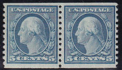 US 496a Washington / Franklin Mint LH F-VF Small Horiz. Pair - Scarce!