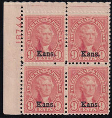 US 667 Classics To Modern Mint LH F-VF Plate Block