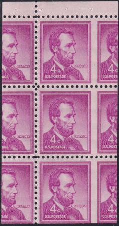 US 1036b Classics To Modern Error Mint NH VF Badly Miscut Booklet Pane
