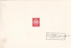 UN #11BD Stamps And Covers Mint XF Die Proof In Enschede Folder Approved + Dated Dec. 28th, 65 For 5th Printing