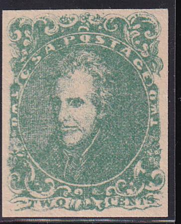 US Back Of Book - Confederate States of America 3 Mint NH VF-XF Pristine OG NH - A True Rarity As Such. PSE VF 80 Undergraded Cert. Underpriced as NH