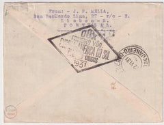 Portugal 1931 Do-X Flight Cover to New York .