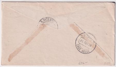 Liechtenstein 1931 First South American Flight , Drop in Cape Verde