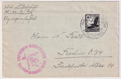 Germany 1936 Hindenburg Olympic Flight Cover with C54