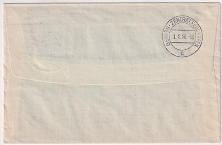 Germany 1936 Hindenburg Olympic Flight Cover with C54