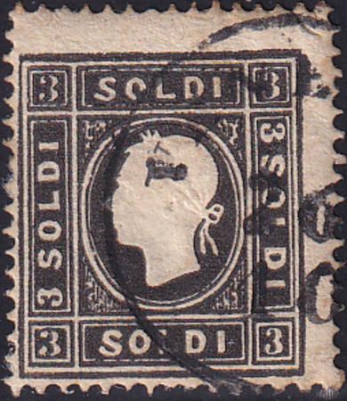 Austria - Lombardy - Venetia 8 Used F Neat Cancel - Full Gum