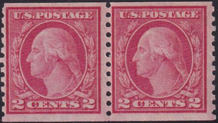 US 454 Washington / Franklin Mint NH F-VF Pair Crowe Cert