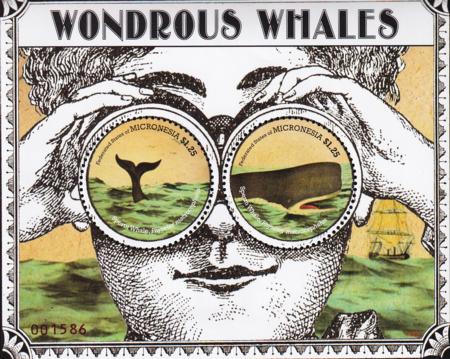 US 945 Trust Territories Micronesia NH VF Whales S/S