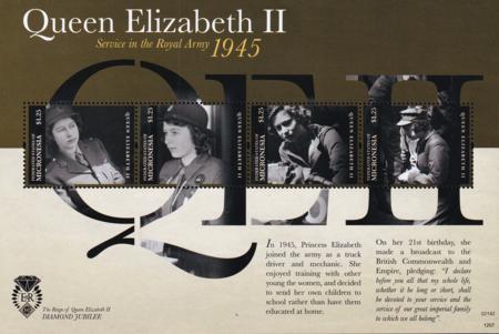 US 967 Trust Territories Micronesia NH VF Queen Elizabeth II