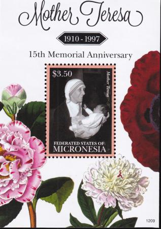US 976 Trust Territories Micronesia NH VF Mother Theresa S/S