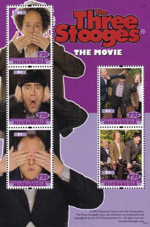 US 977 Trust Territories Micronesia NH VF Three Stooges Sheet Of 5