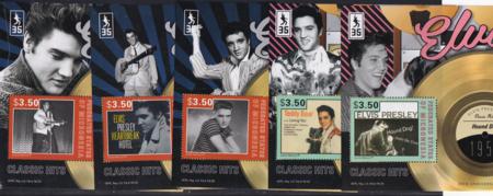 US 982-86 Trust Territories Micronesia NH VF Elvis Presley Of 5