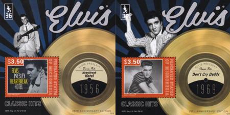 US 982-86 Trust Territories Micronesia NH VF Elvis Presley Of 5