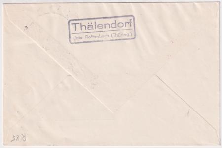 Germany 1934 Rocket Post cover with 2 perfed 1/2 m Rocket Mail Vignettes