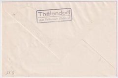 Germany 1934 Rocket Post cover with 2 perfed 1/2 m Rocket Mail Vignettes