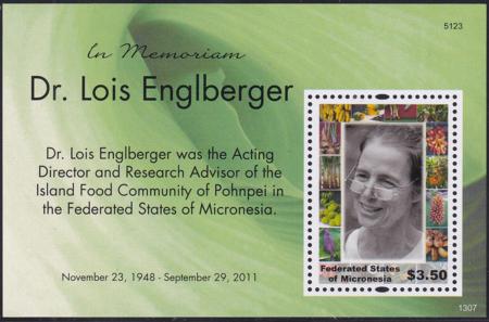 US 1033 Trust Territories Micronesia NH VF Dr.Lois Englberger S/S