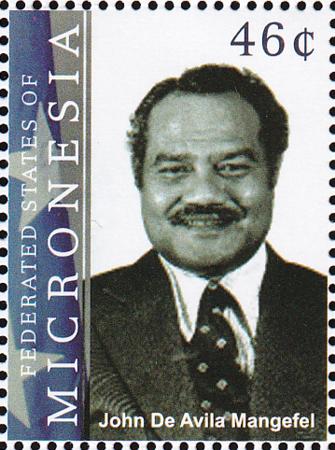 US 1038 Trust Territories Micronesia NH VF John De Avila Governor Single