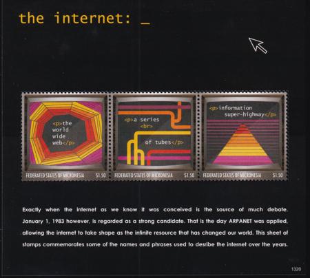 US 1043 Trust Territories Micronesia NH VF The Internet Sheet