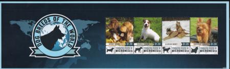 US 1046 Trust Territories Micronesia NH VF Dog Breeds Sheet