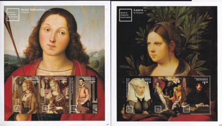 US 1054-55 Trust Territories Micronesia NH VF Famous Painting Sheets