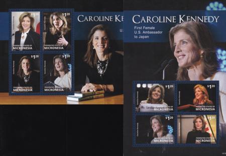 US 1087-88 Trust Territories Micronesia NH VF Ambassador Caroline Kennedy