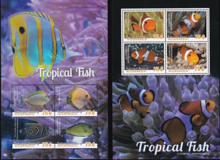 US 1094-95 Trust Territories Micronesia NH VF  Tropical Fish Sheets